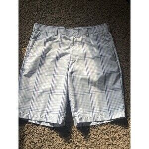 Men ’s PGA Tour PGA Plaid shorts 34 Pro Series Button shorts Purple